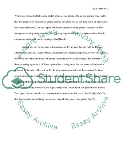 Hybrid and Electric Cars