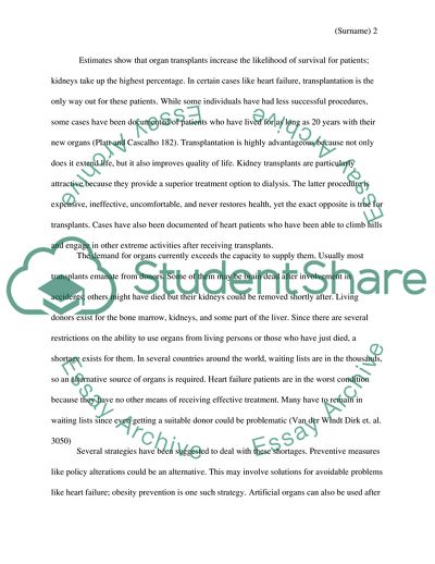 Animals and Use of Them in Transplantation