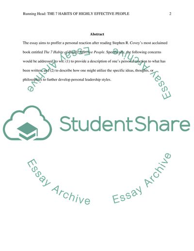 Seven Habits of Highly Effective People