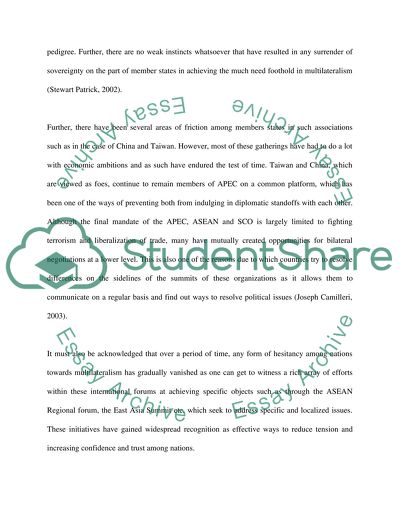 Diplomatic negotiation and conflict resolution in the Asian multilateral arena