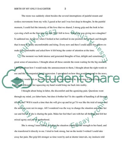 Emotions at the Birth of a Daughter