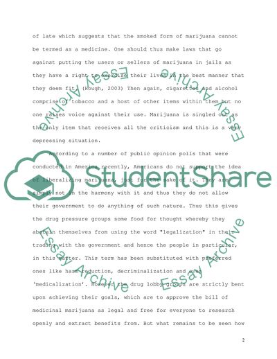 It is Unjust for Marijuana to be Illegal While Cigarettes and Alcohol are Both Legal