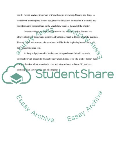 How to Prepare for and Take Test