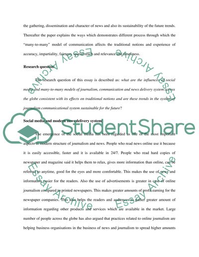 News and Communication Theory