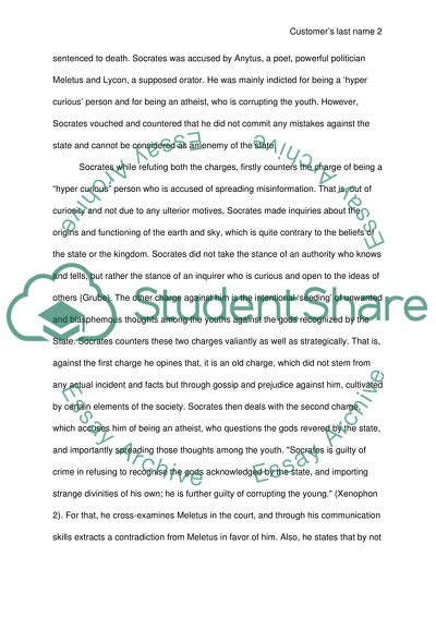 Socrates Valiant Fight against the Charges