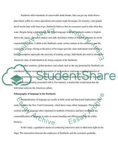 Magic of Language in the Starbucks