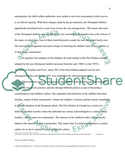 First Nations Children Should Never Be Adopted By Non-Aboriginal Parents