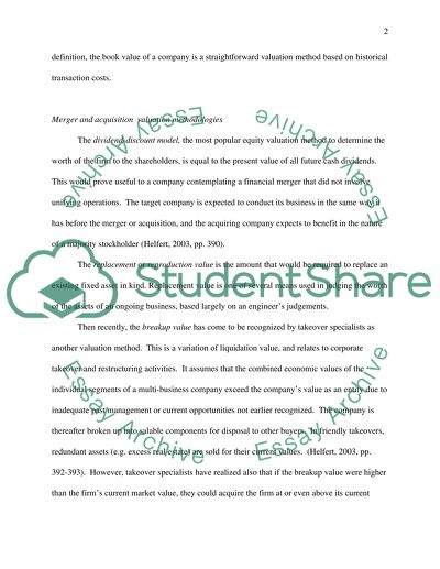 Company valuation is an art not a science