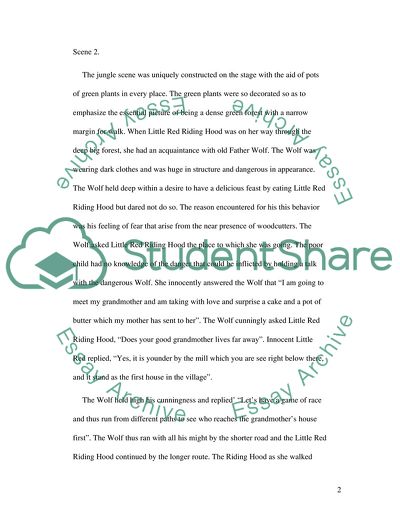 A Story of Little Red Riding Hood