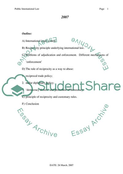 Public International Law