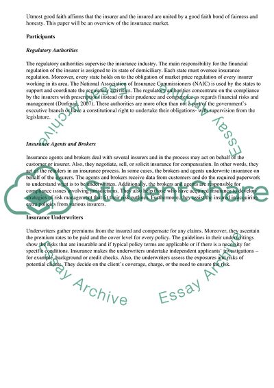 Risk Management and Insurance