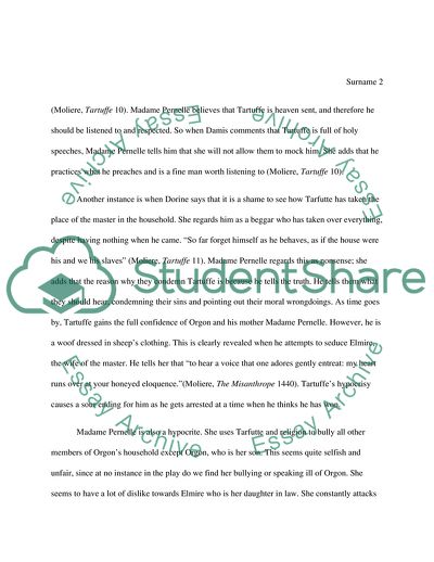 The Play Tartuffe Is Molieres Way of Exposing Hypocrisy, Religion, Foolishness, Deceit, and Sin