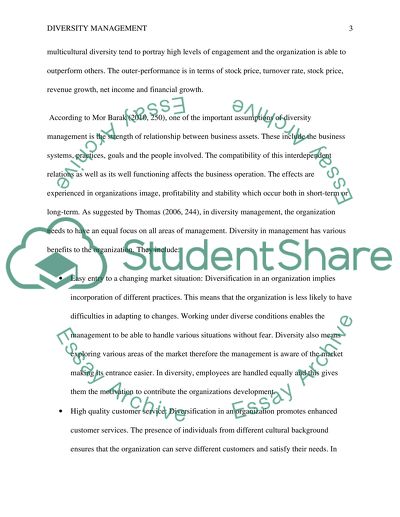 Benefit Diversity Management for Organizations