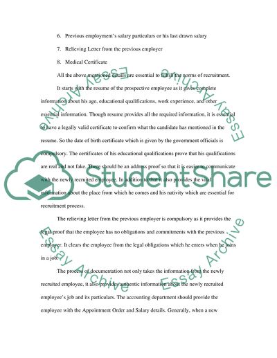 Process of Recruiting a New HR Assistant in the College