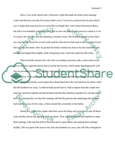 Explaining a Concept of Marriage