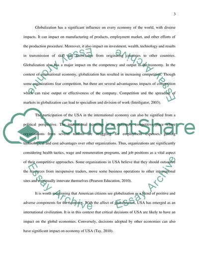 How Important Is the Study of Globalization to the American Economy