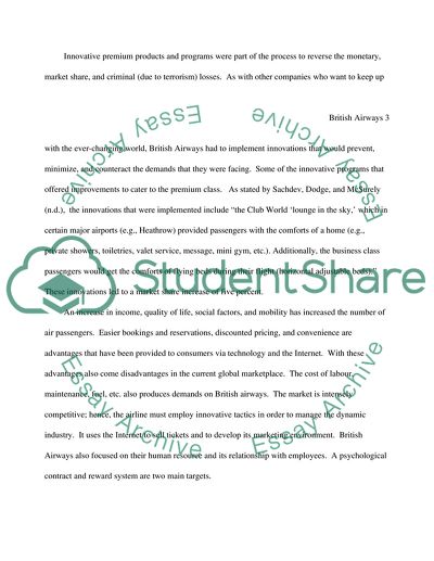 Disscuss the posiible future structure of British airway