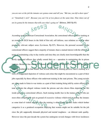 Working in a Total Institution