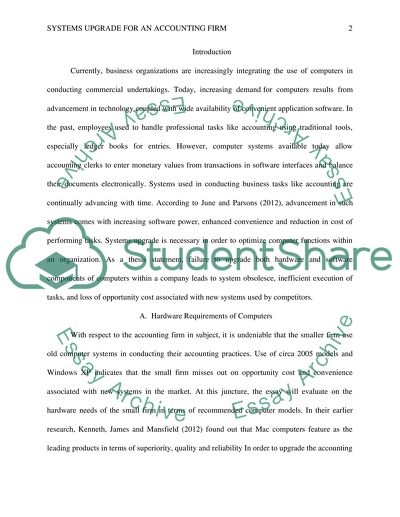 Systems Upgrade for an Accounting Firm