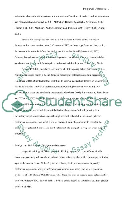 Paper on depression