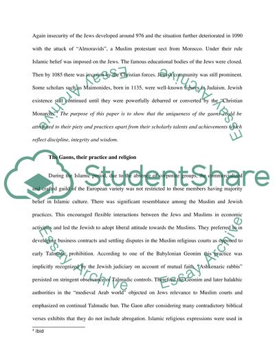 Gaonic Society and Culture