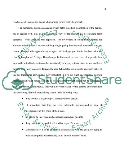 Dementia Care. Skills for enabling people with dementia and their carers