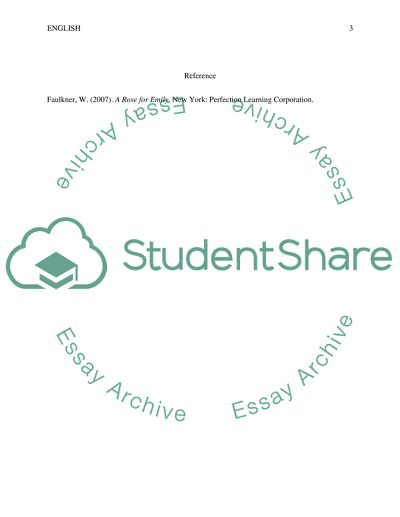 Symbols in A Rose For Emily