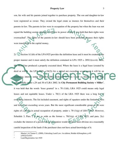 Analysis of Property Law Cases