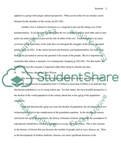 Discussion of Global Problems of Humanity