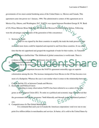 NAFTA: Role of Mainstream Discourse in the American Public Sphere