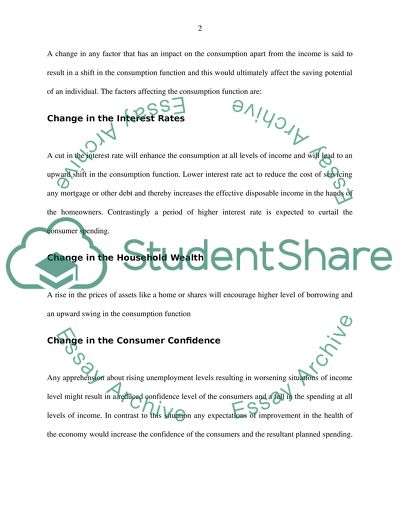 Factors Affecting the Savings Ratio
