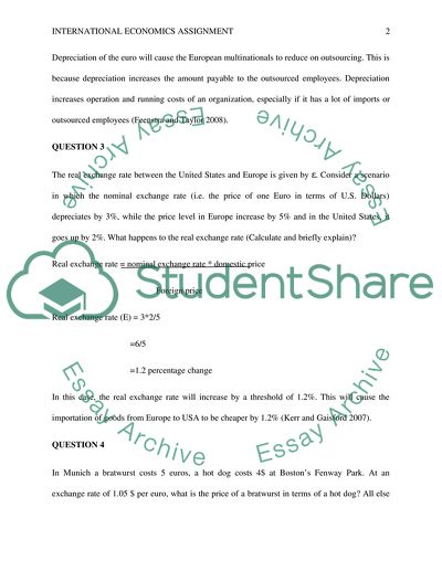 International Economics Assignment