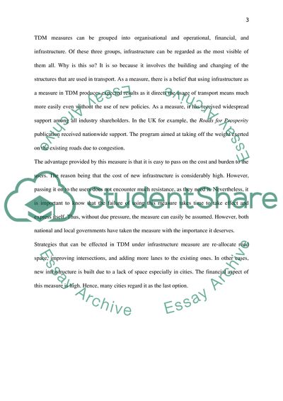 Transport Demand Management