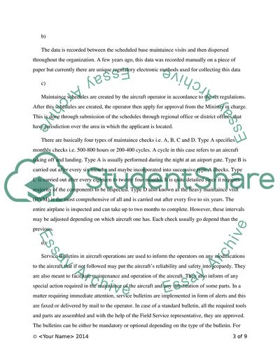 Regulation of The Aircraft Operations