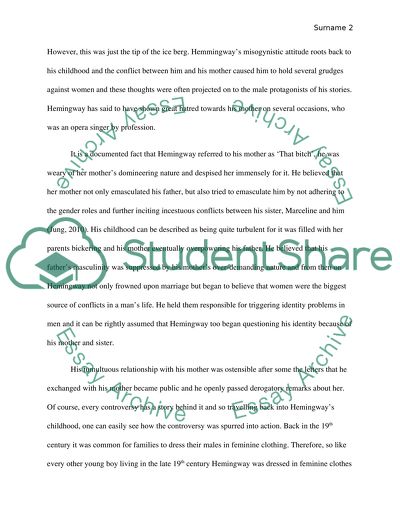 Ernest Hemingway Controversial Figure in Literature