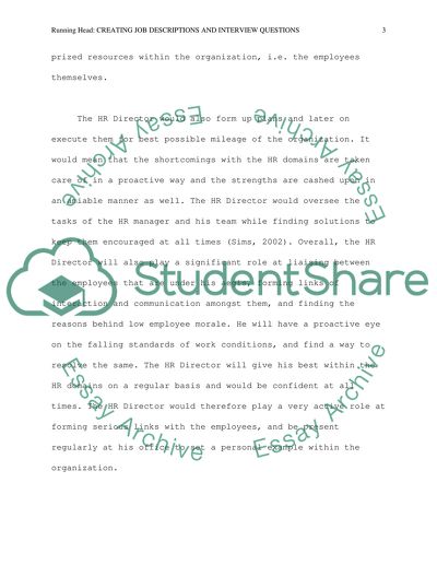 Creating Job Descriptions and Interview Questions