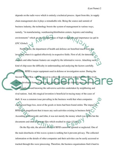 Radio Frequency Identification(RFID) Chip