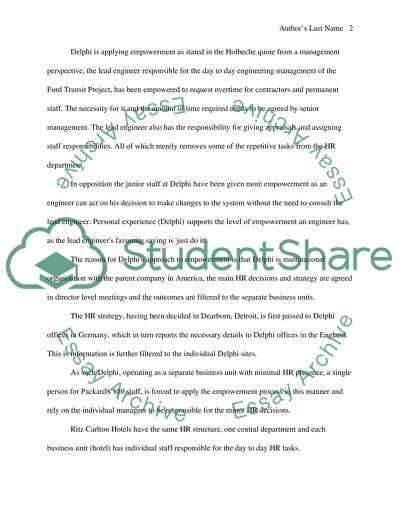 Empowerment and Goal Setting