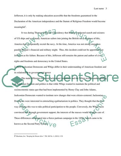 Achievements and Failures of Thomas Jeffersons Presidency