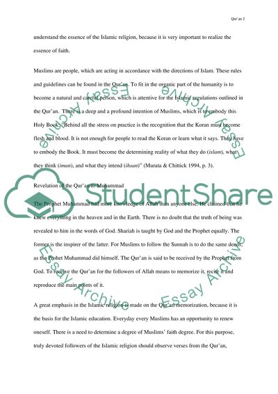 Importance of the Quran and Revelation of the Quran to Muhammad