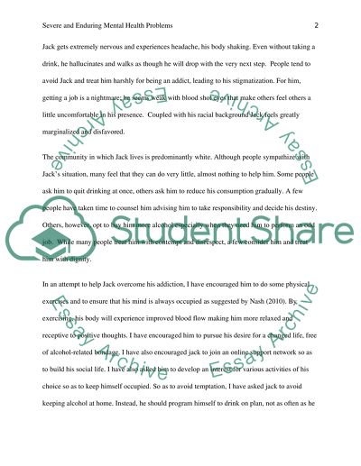 Working with Severe and Enduring Mental Health Problems