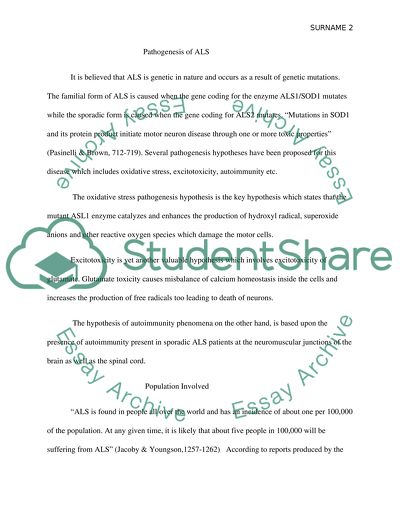 Amyotrophic Lateral Sclerosis
