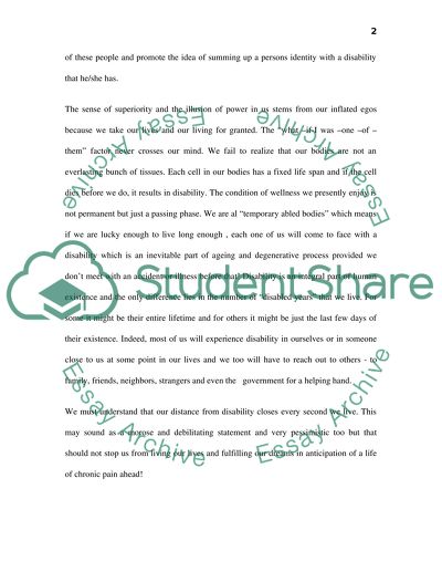 Disabilities Are Defined as Physical and Mental Limitations