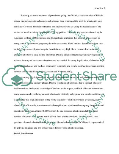 Abortion Legalization Importance