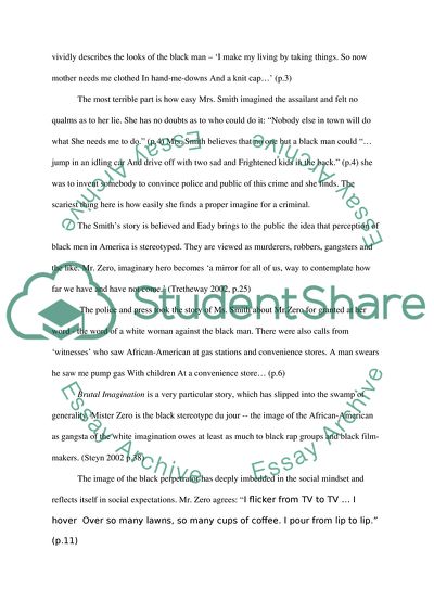 The Threat of Black Masculinity in Brutal Imagination by Cornelius Eady