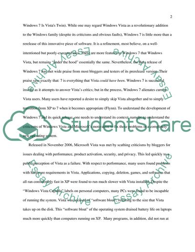 Development Of Microsoft Windows Operating Systems