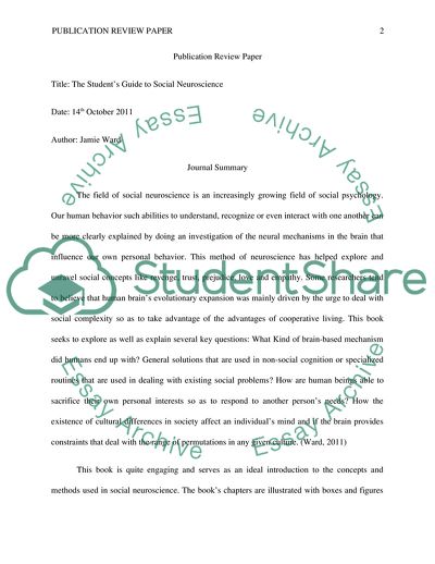 Analysis of Publications about Personality and Social Psychology