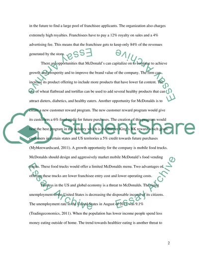 Marketing: McDonalds in North America