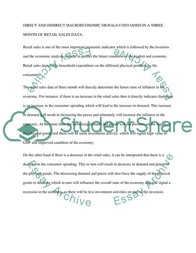 Eonomic Signals and Cost-Benefit Analysis in Macroeconomics