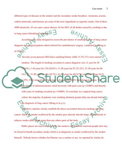 The Facts Associated with Smoking